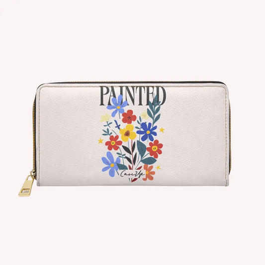 P A I N T E D - Zipper purse