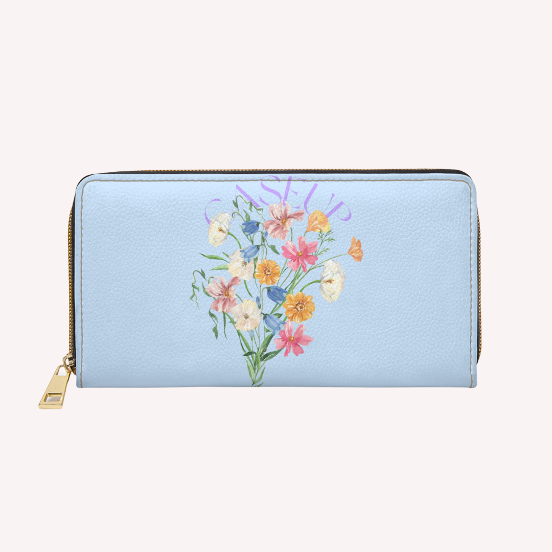 F L O W E R . B O U Q U E T - Zipper purse