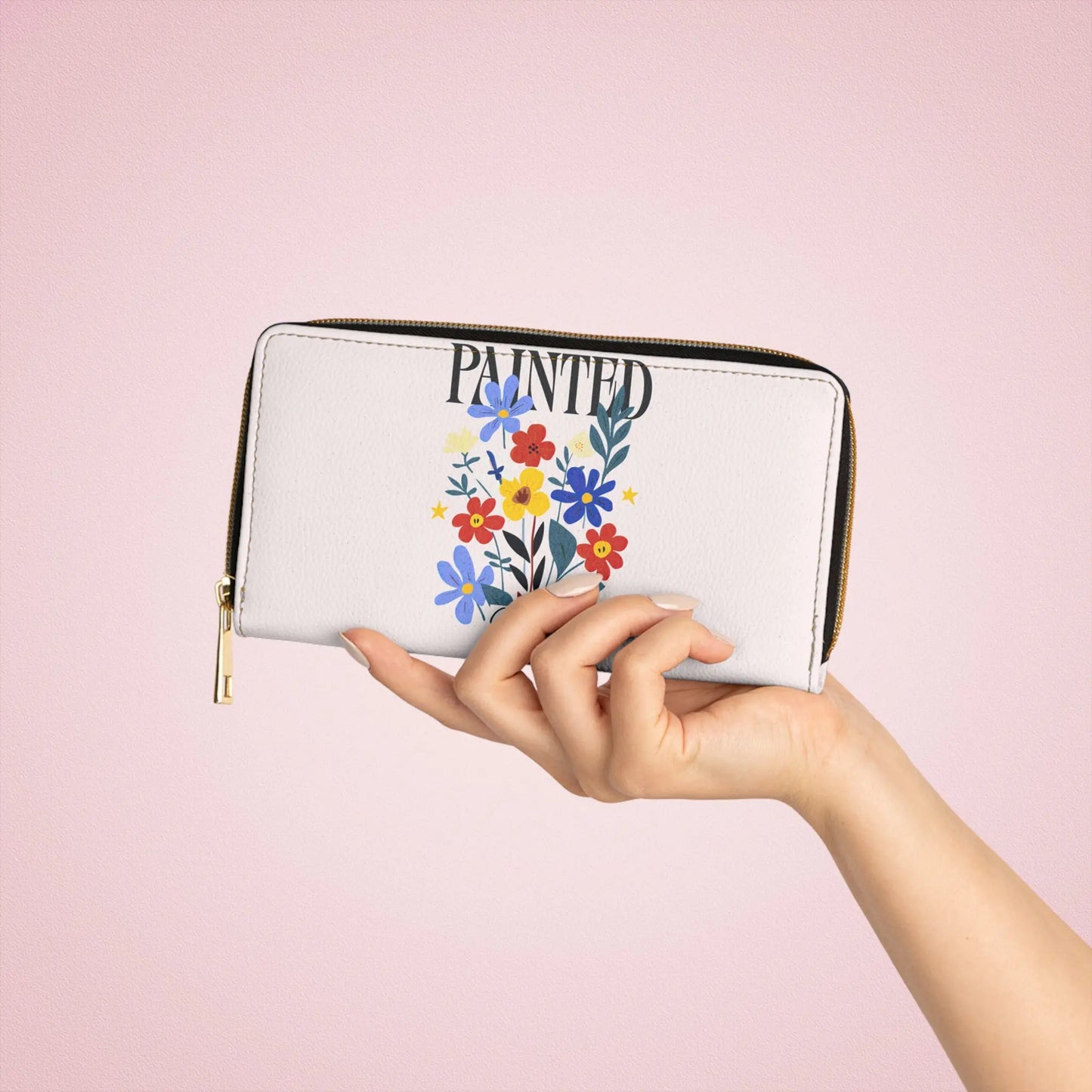 P A I N T E D - Zipper purse