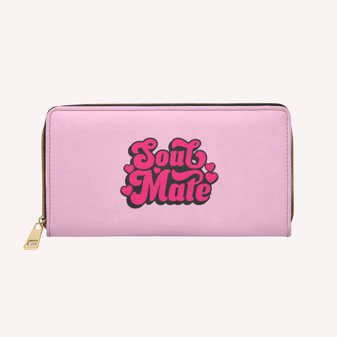 S O U L M A T E . P I N K - Zipper purse