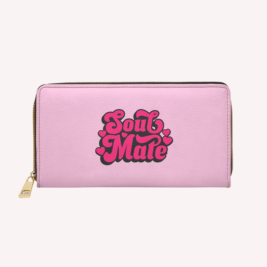 S O U L M A T E . P I N K - Zipper purse