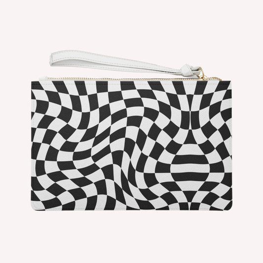 C H E S S white- Clutch Bag