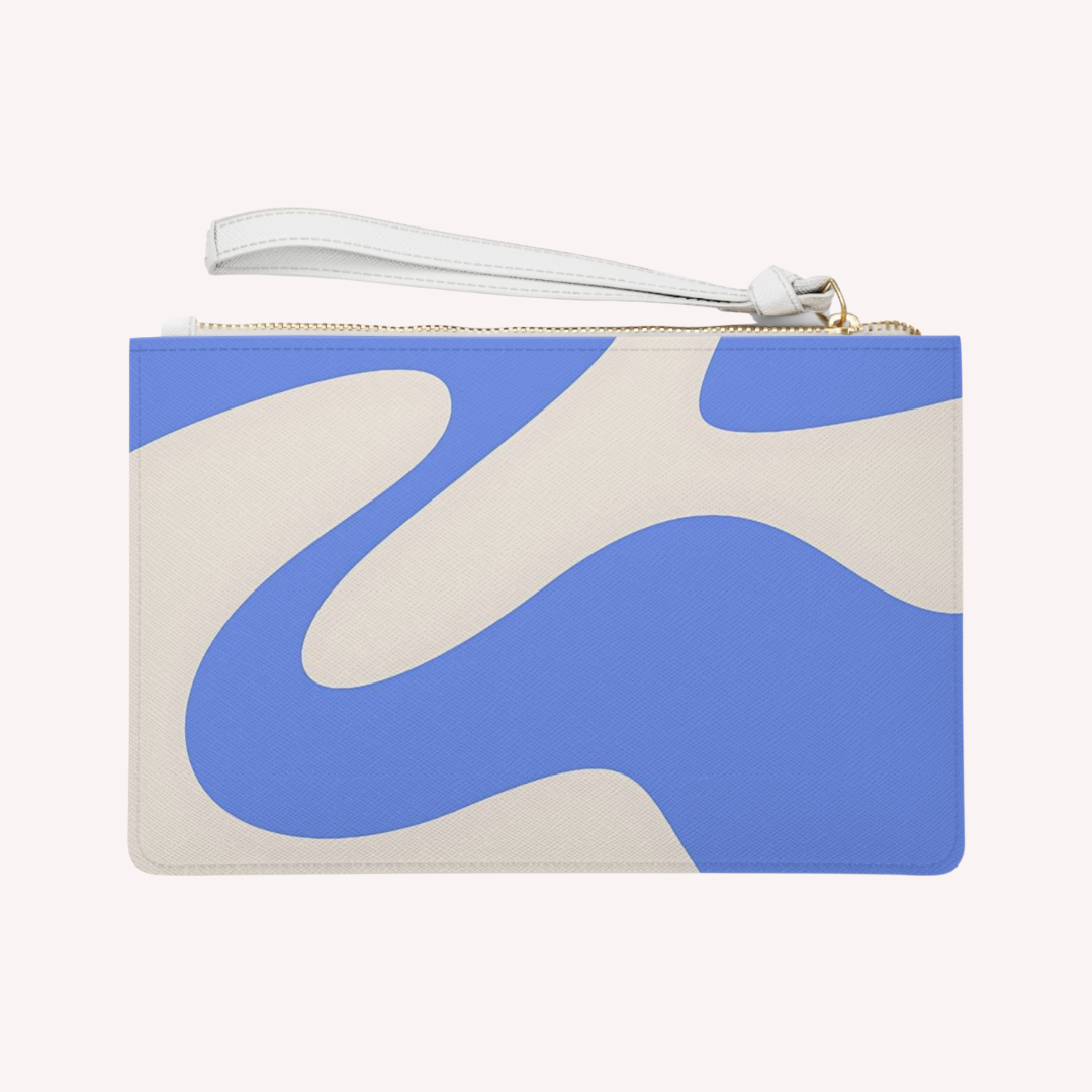 B L U E . W A V Y - Clutch Bag