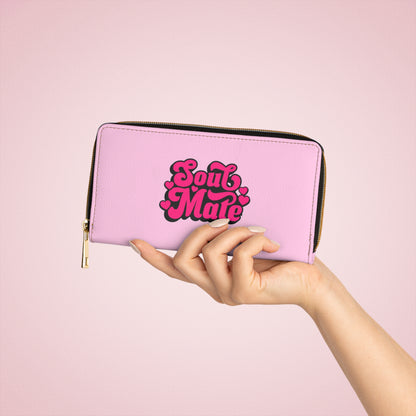 S O U L M A T E . P I N K - Zipper purse