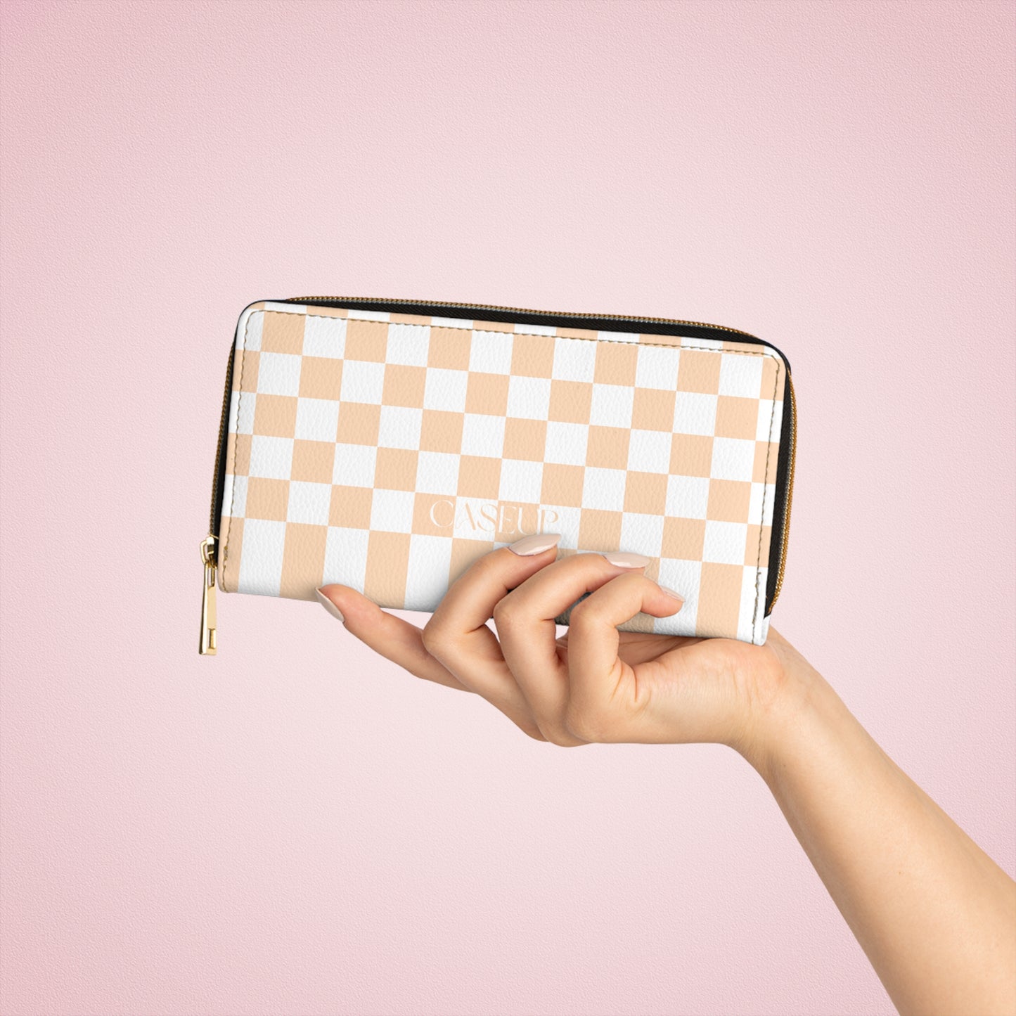 P E A C H - Zipper purse