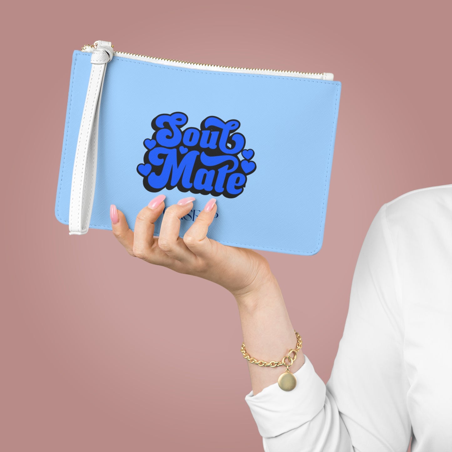 S O U L M A T E . B L U E - Clutch Bag