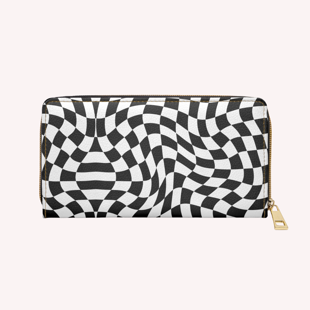 C H E S S white - Zipper purse