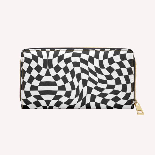 C H E S S white - Zipper purse