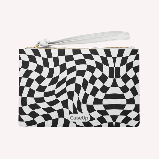 C H E S S white- Clutch Bag