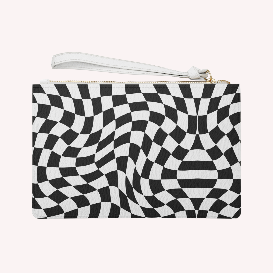C H E S S white- Clutch Bag