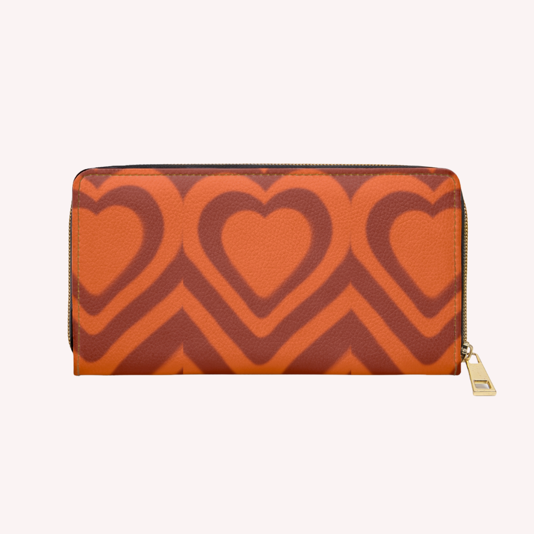 H E A R T - Zipper purse