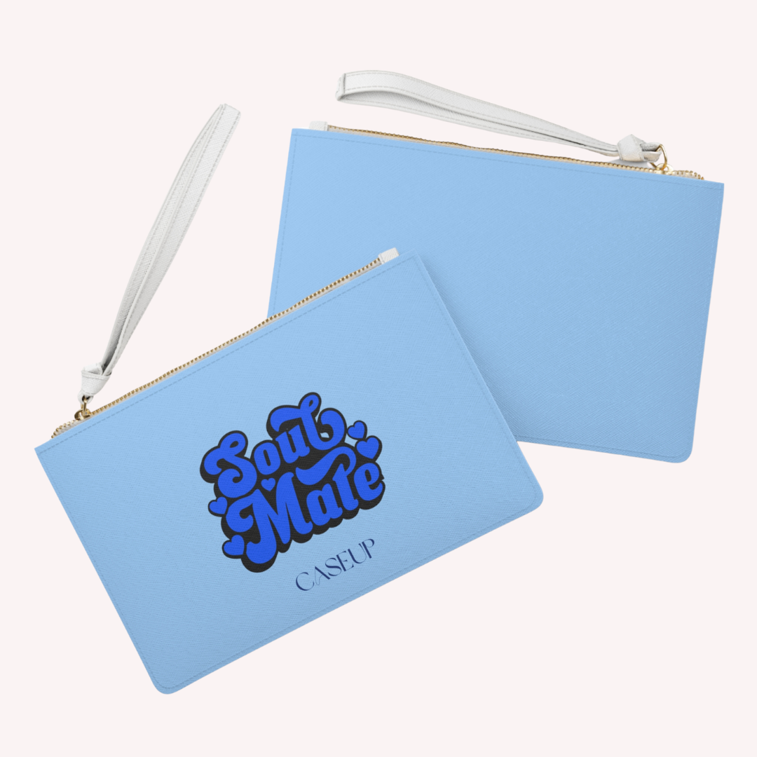 S O U L M A T E . B L U E - Clutch Bag