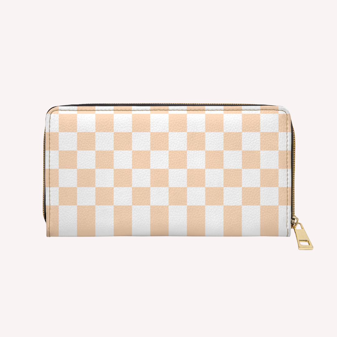 P E A C H - Zipper purse