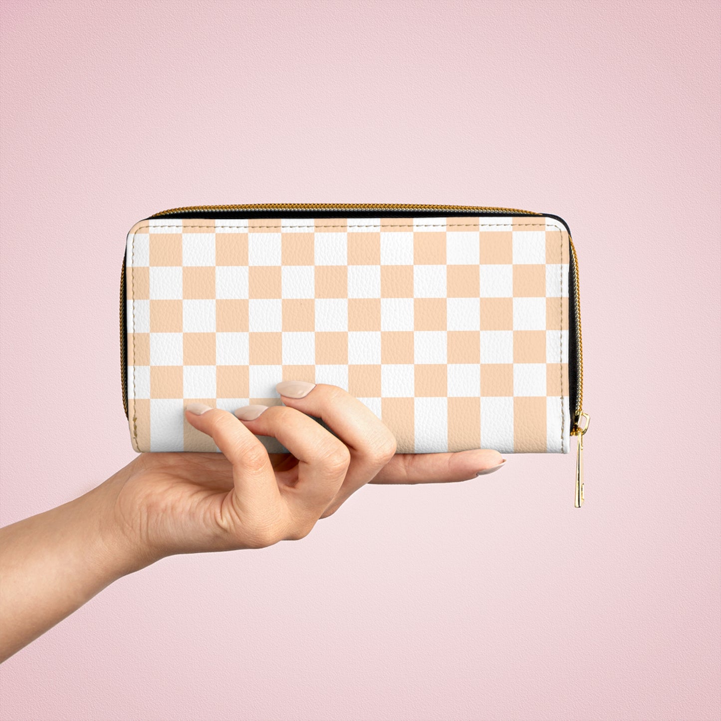 P E A C H - Zipper purse