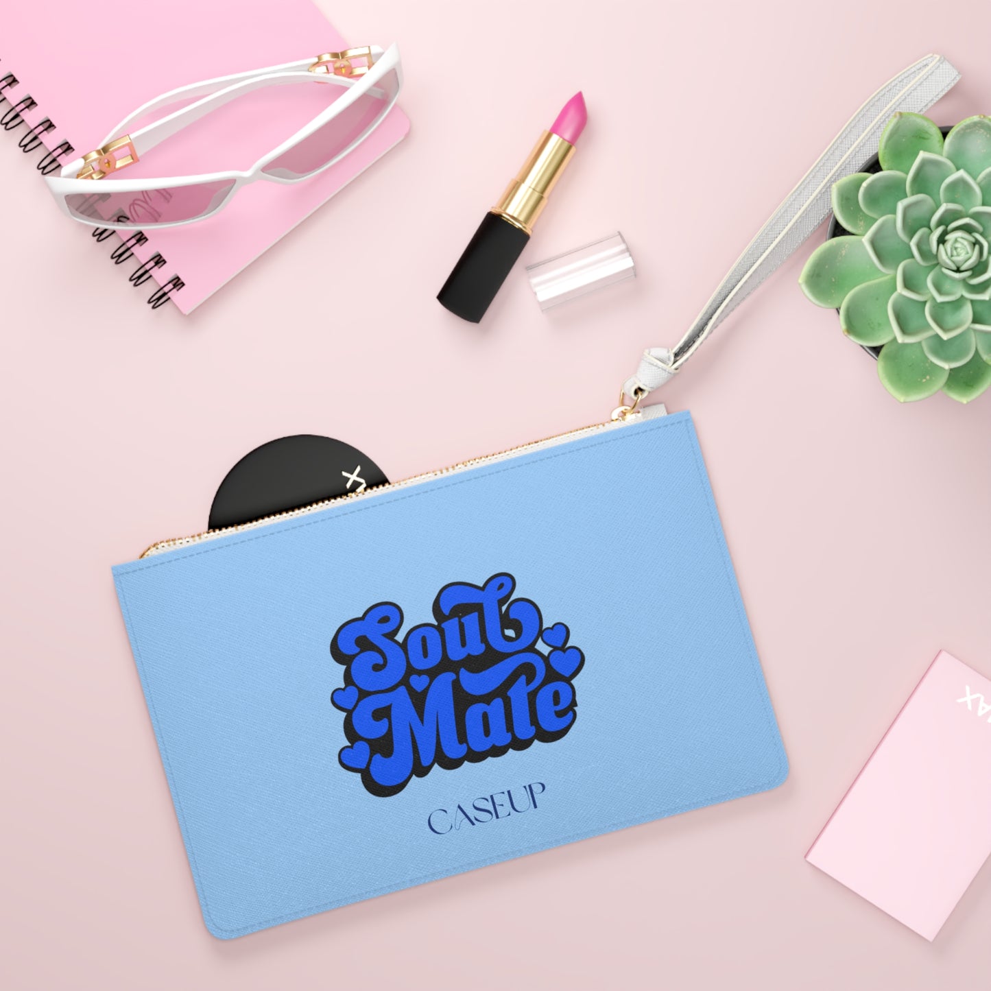S O U L M A T E . B L U E - Clutch Bag