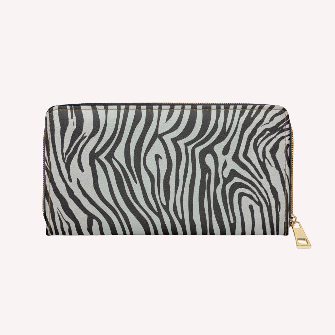 Z E B R A - Zipper purse